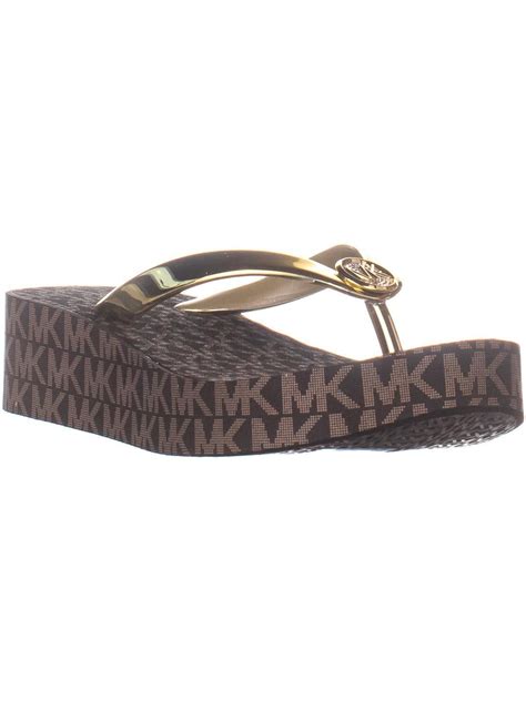 Michael Kors platform flip flops